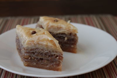 Close-up of served food
