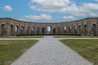 The beautiful facade of the famous palazzo te in mantua