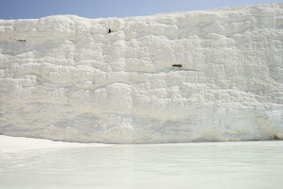 Scenic view of frozen landscape