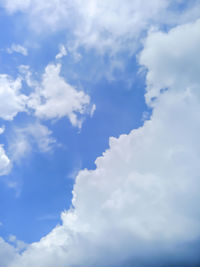 Low angle view of clouds in sky