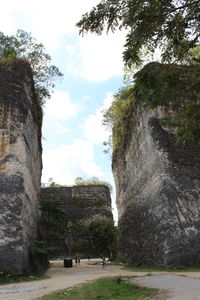 View of old ruins against sky