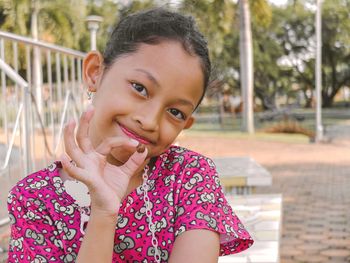 Portrait of a smiling girl