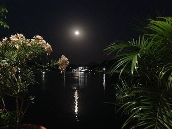 Scenic view of moon at night