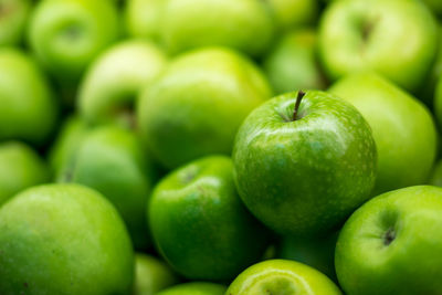 Full frame shot of green apples