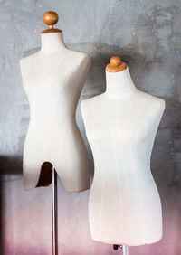 Close-up of mannequins 