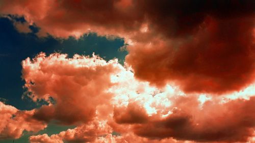 Low angle view of cloudy sky