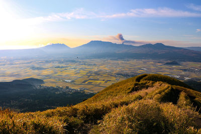 Scenic view of landscape against sky