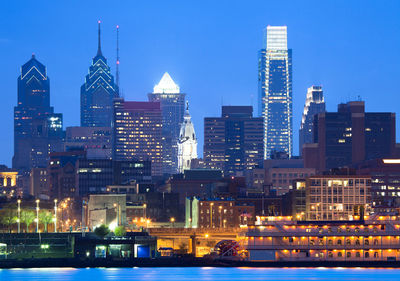 Skyline of downtown philadelphia, pennsylvania, united states