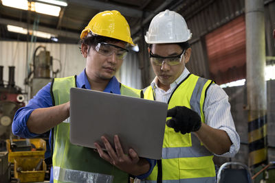 Man working on laptop