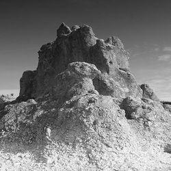 Scenic view of rock formation against sky