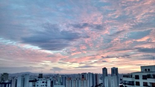 City at sunset