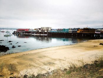 Boats in harbor