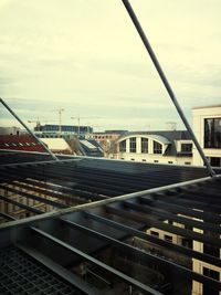 View of buildings against cloudy sky