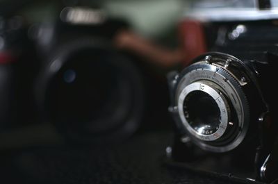 Close-up of vintage car