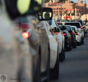 Traffic on city street