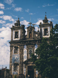 Low angle view of building against sky