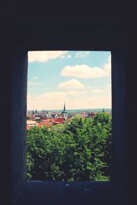 View of sea against cloudy sky