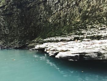 Rocks in water