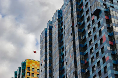 Low angle view of buildings against sky