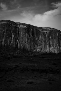 View of rock formations