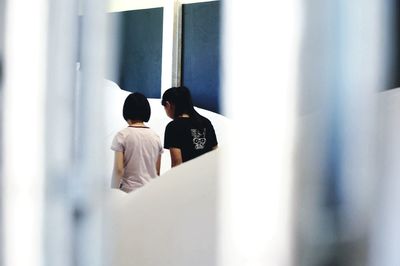 Close-up of woman standing on ground