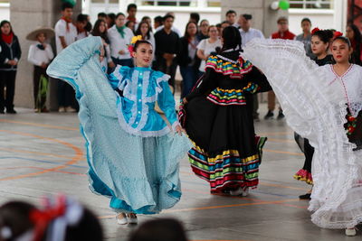 Group of people in market