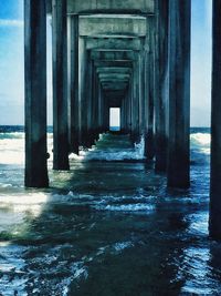 View of pier over sea