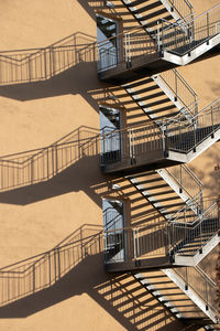 Low angle view of staircase in building