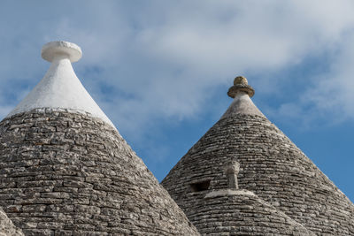 Low angle view of historic building against sky