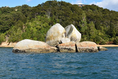 Split apple rock