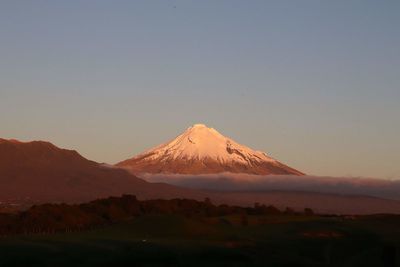 View of snowcapped mountain