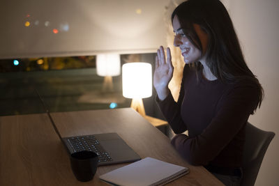 Young woman using mobile phone