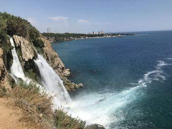 Scenic view of sea against sky