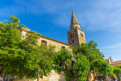 Low angle view of building against sky