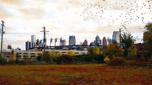 Cityscape against sky