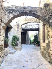 Entrance of old building