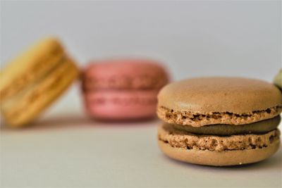 Close-up of cookies on table