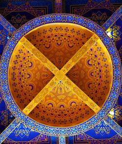 Full frame shot of ornate ceiling