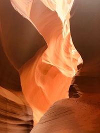 Low angle view of rock formation