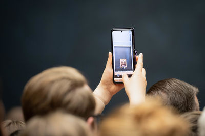 Woman using mobile phone