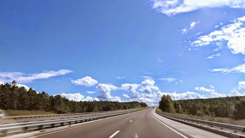 Road passing through landscape