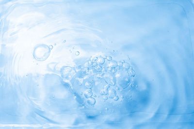 Close-up of bubbles in water