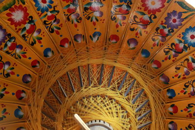 Low angle view of ceiling of building