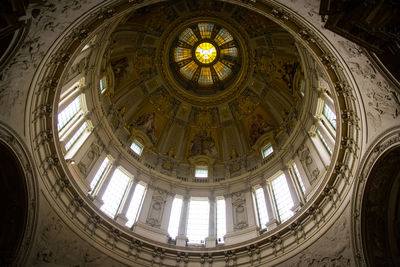 Low angle view of ceiling