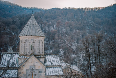 High angle view of a building