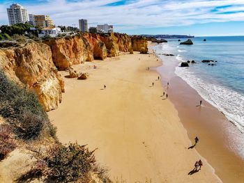 Panoramic view of beach against sky