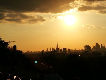 City at sunset