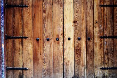 Full frame shot of wooden door