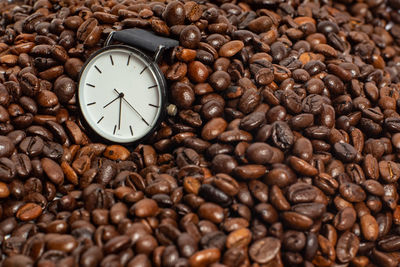 Close-up of coffee beans