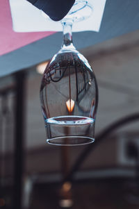 Close-up of illuminated light bulb